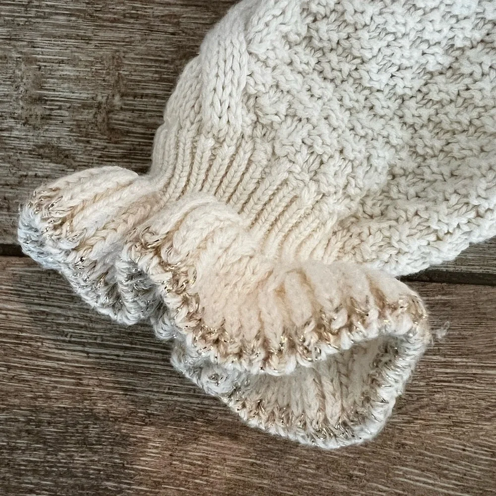 Gap Kids Cotton Cream Knit Sweater and Leggings Set size 18-24 Months